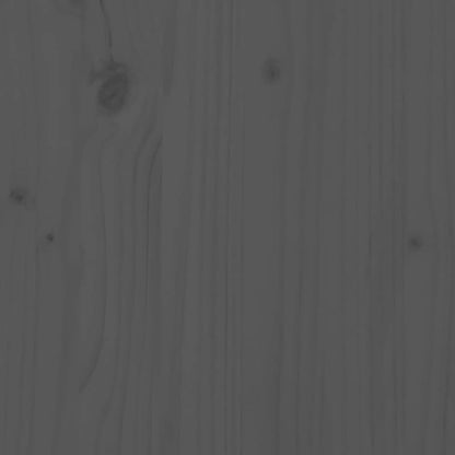 Garden Corner Sofa Grey Solid Wood Pine