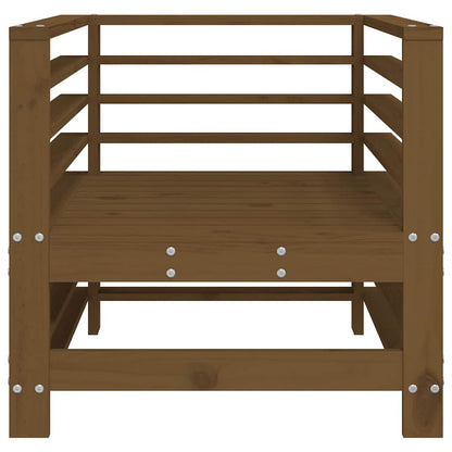 Garden Chairs 2 pcs Honey Brown Solid Wood Pine