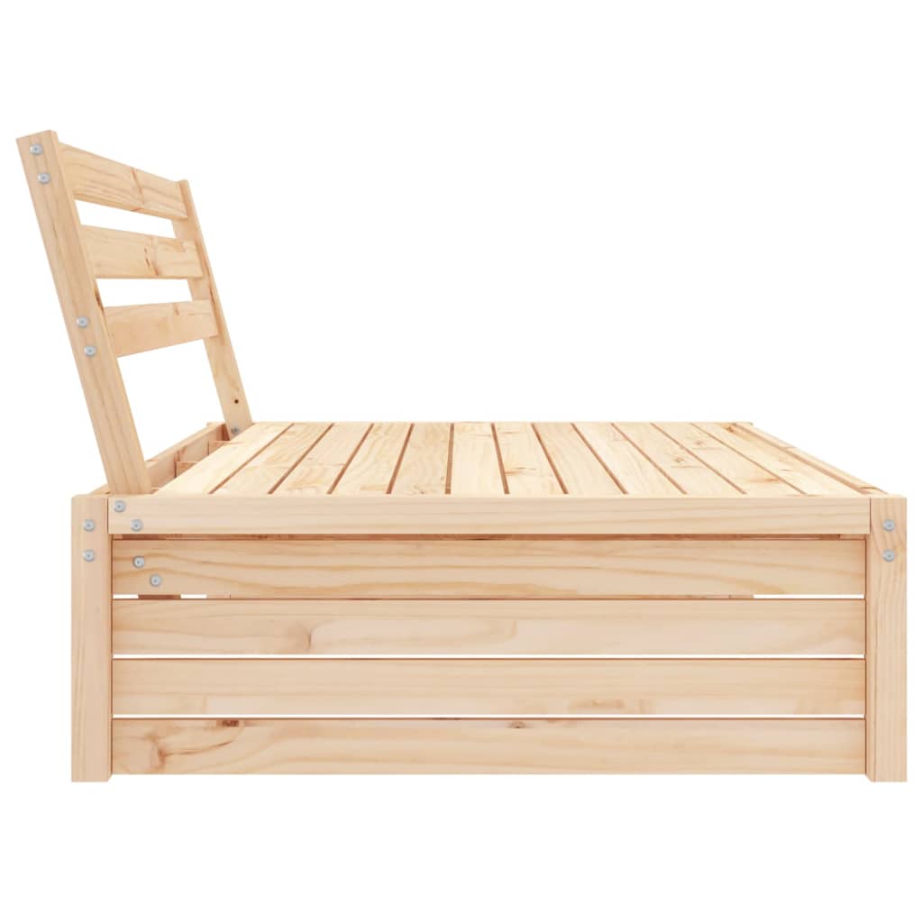 Garden Middle Sofa | Natural wood | Solid pine wood | 120 x 95 cm