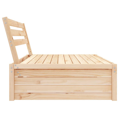 Garden Middle Sofa | Natural wood | Solid pine wood | 120 x 95 cm