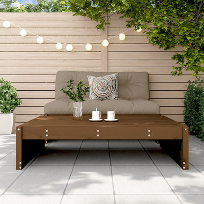 Garden Footstool | Honey brown | Solid pine wood | 120x80 cm | Modular