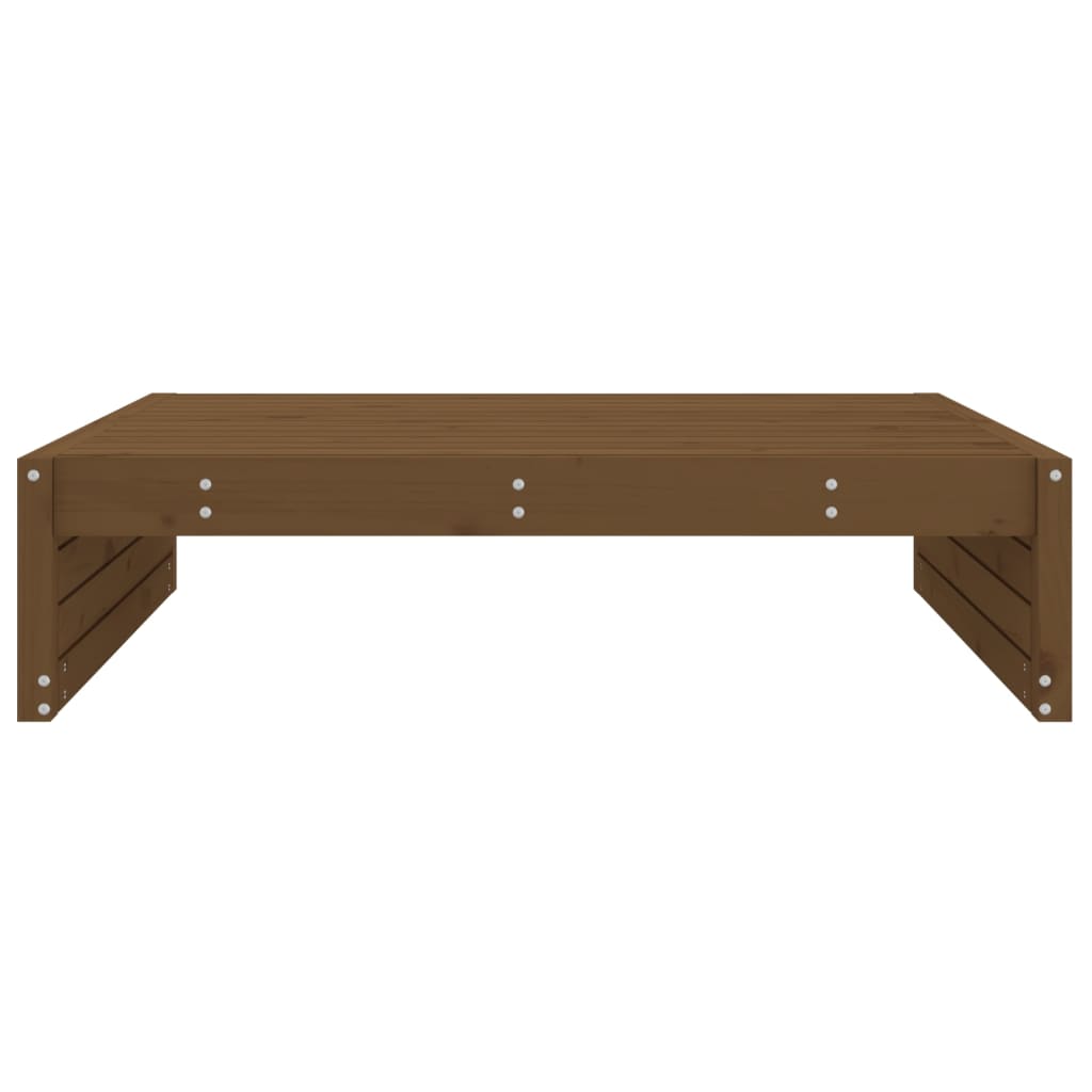 Garden Footstool | Honey brown | Solid pine wood | 120x80 cm | Modular
