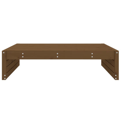 Garden Footstool | Honey brown | Solid pine wood | 120x80 cm | Modular