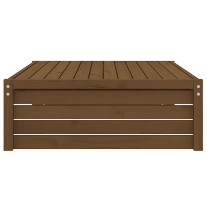 Garden Footstool | Honey brown | Solid pine wood | 120x80 cm | Modular