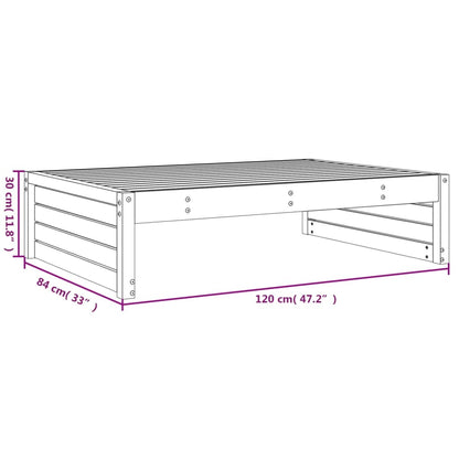 Garden Footstool | Douglas Wood | Solid Douglas wood | 120x84x30 cm