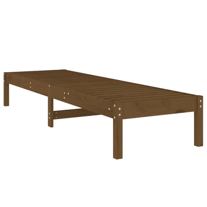 Sun Lounger | Honey Brown | Solid Pine Wood | 199.5 x 60 x 74 cm