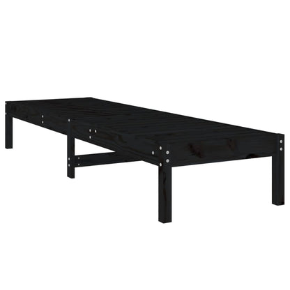 Sun Lounger | Set of 2 | Black | Solid pine wood | Standard