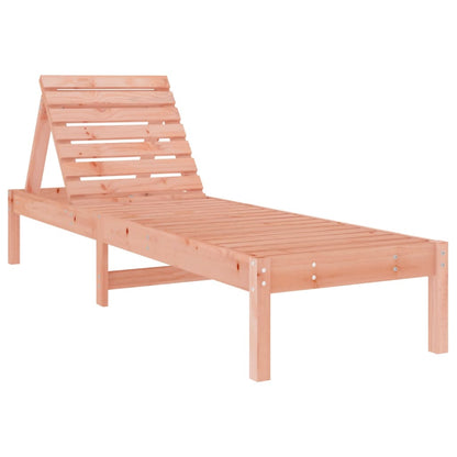 Sun Lounger | Natural Wood | Solid Douglas Wood | Large