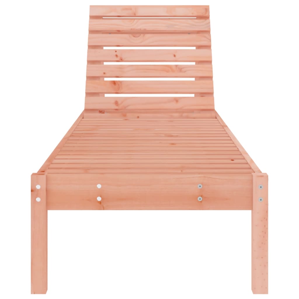 Sun Lounger | Natural Wood | Solid Douglas Wood | Large