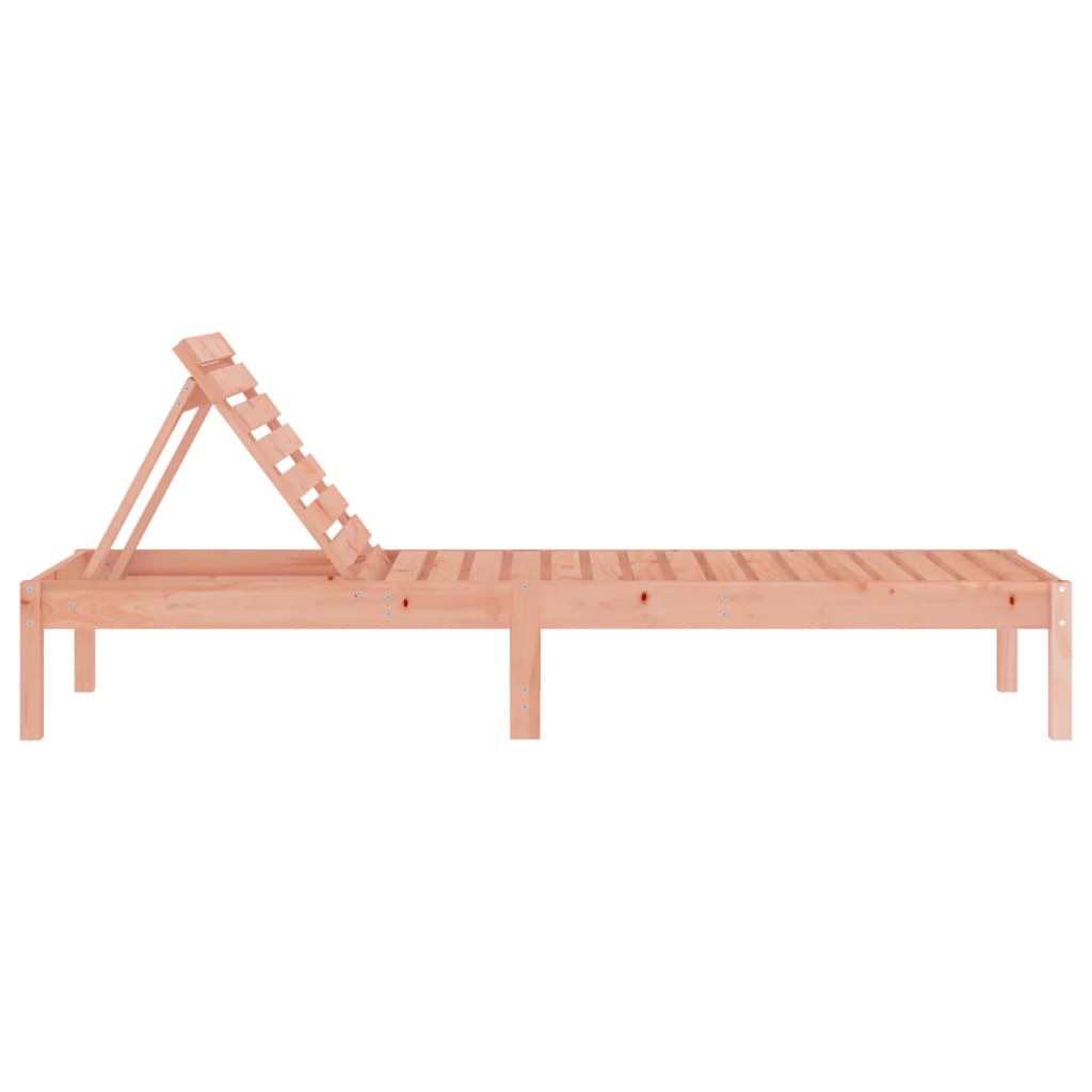 Sun Lounger | Natural Wood | Solid Douglas Wood | Large