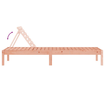 Sun Lounger | Natural Wood | Solid Douglas Wood | Large