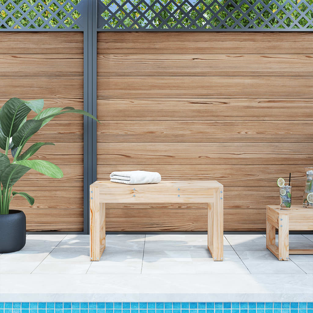 Garden Bench 80x38x45 cm Solid Wood Pine