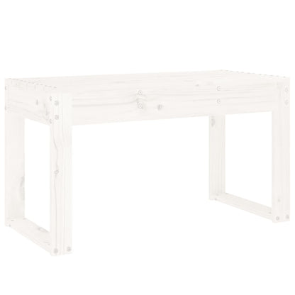 Garden Bench | White | Solid Pine Wood | 2-Seater | Durable