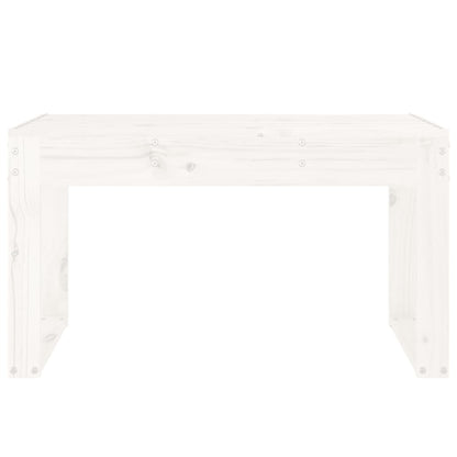 Garden Bench | White | Solid Pine Wood | 2-Seater | Durable