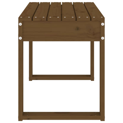 Garden Bench | Honey Brown | Solid Pine Wood | Medium | Durable