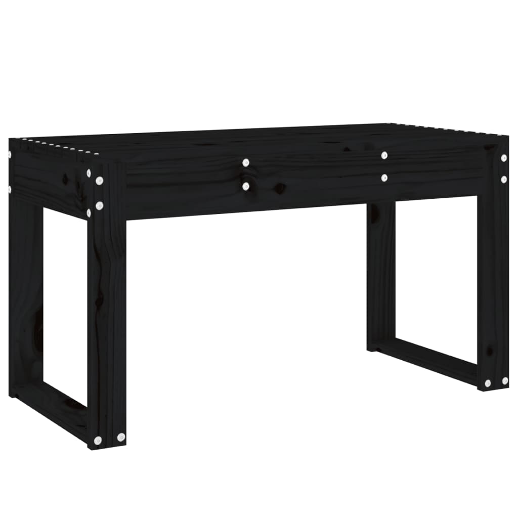 Garden Bench | Black | Solid Pine Wood | Standard | Durable