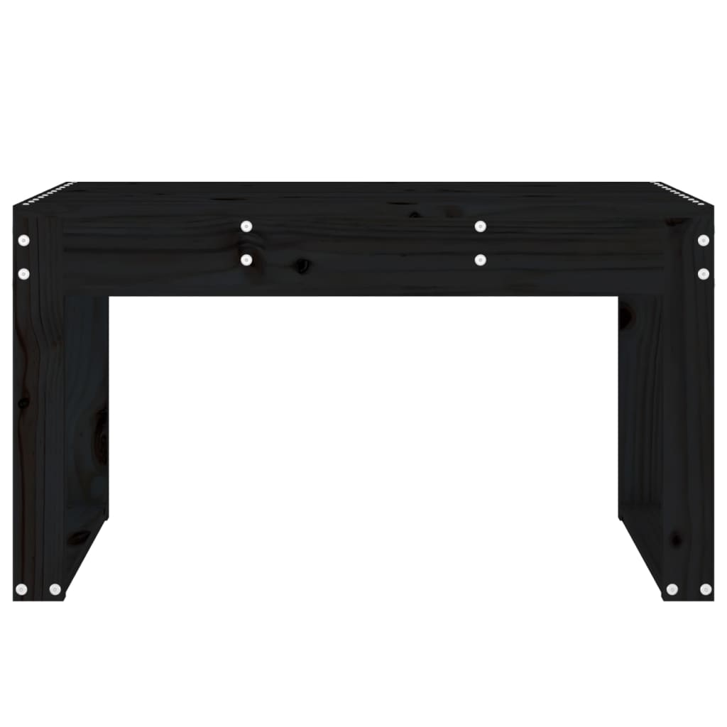 Garden Bench | Black | Solid Pine Wood | Standard | Durable