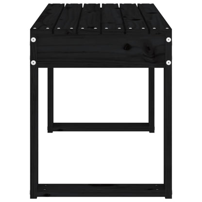 Garden Bench | Black | Solid Pine Wood | Standard | Durable