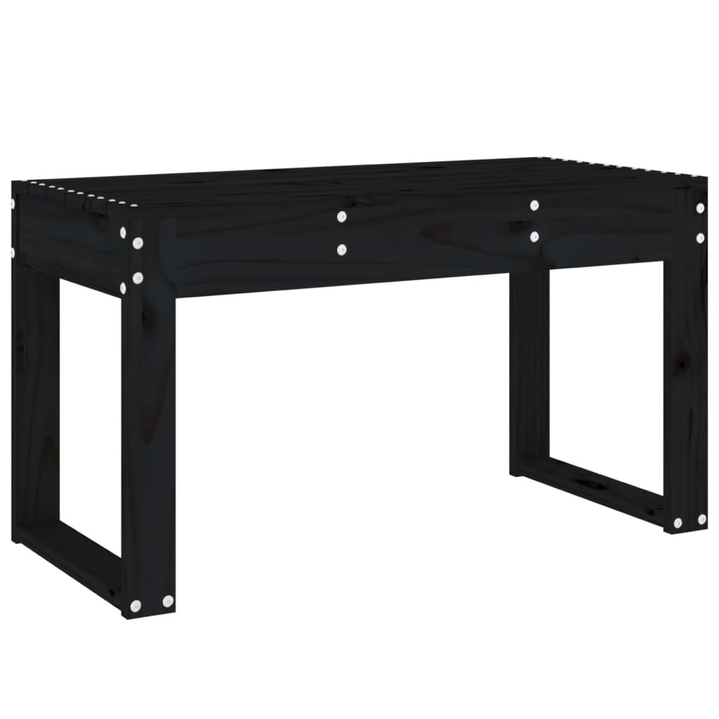 Garden Bench | Black | Solid Pine Wood | Standard | Durable