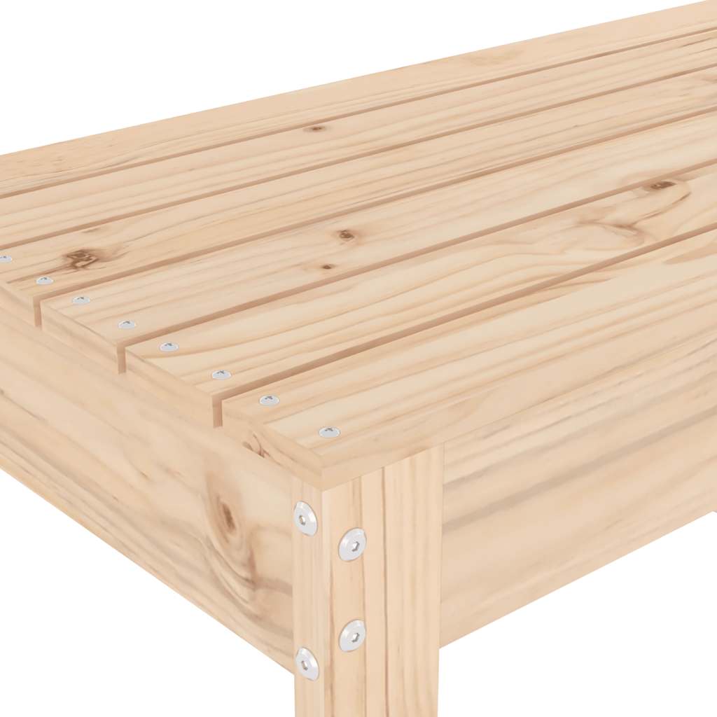 Garden Bench | Natural Pine | Solid pine wood | Medium | Durable