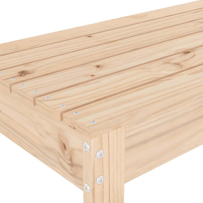 Garden Bench | Natural Pine | Solid pine wood | Medium | Durable