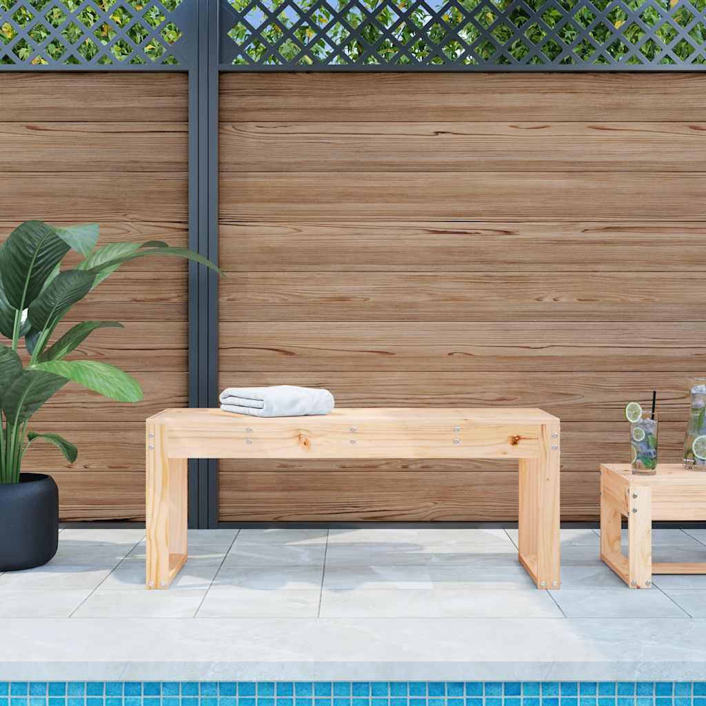 Garden Bench | Natural Pine | Solid pine wood | Medium | Durable