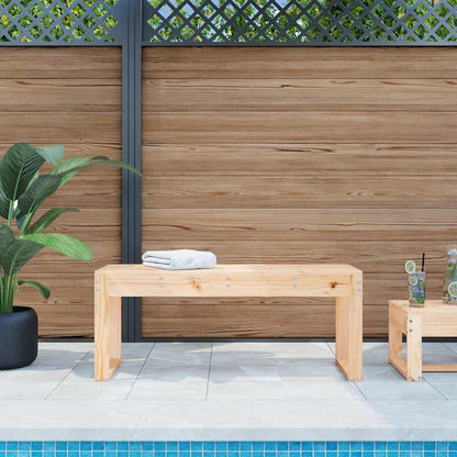 Garden Bench | Natural Pine | Solid pine wood | Medium | Durable