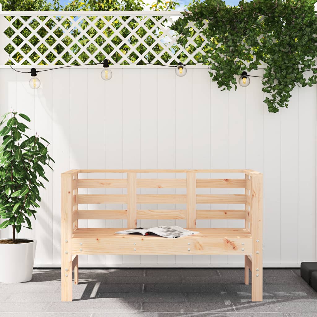 Garden Bench | Natural Wood | Solid pine wood | Standard | Durable