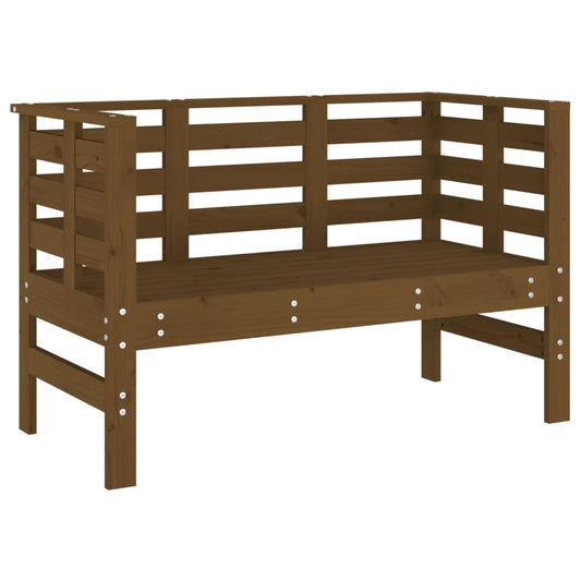 Garden Bench | Honey brown | Solid pine wood | Standard |  Tough