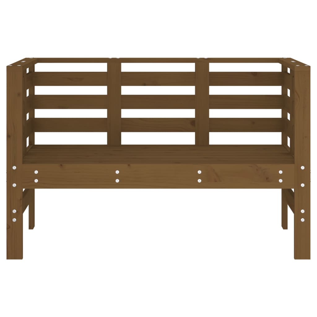Garden Bench | Honey brown | Solid pine wood | Standard |  Tough