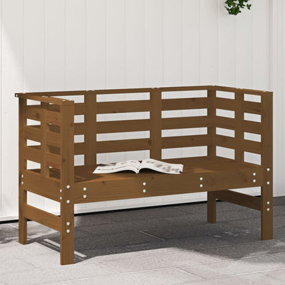 Garden Bench | Honey brown | Solid pine wood | Standard |  Tough