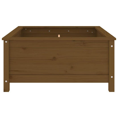 Garden Planter Honey Brown 82.5x82.5x39 cm Solid Wood Pine