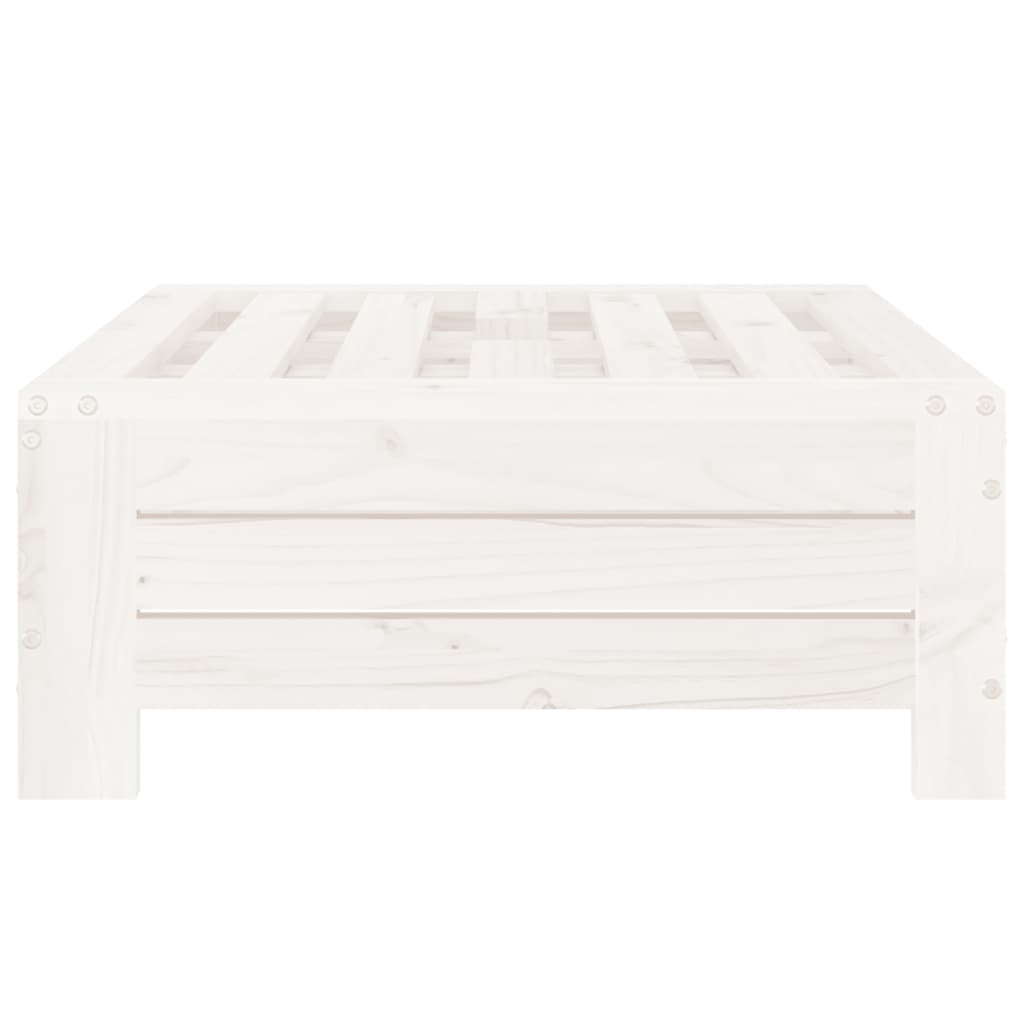 Parasol Base Cover White Solid Wood Pine