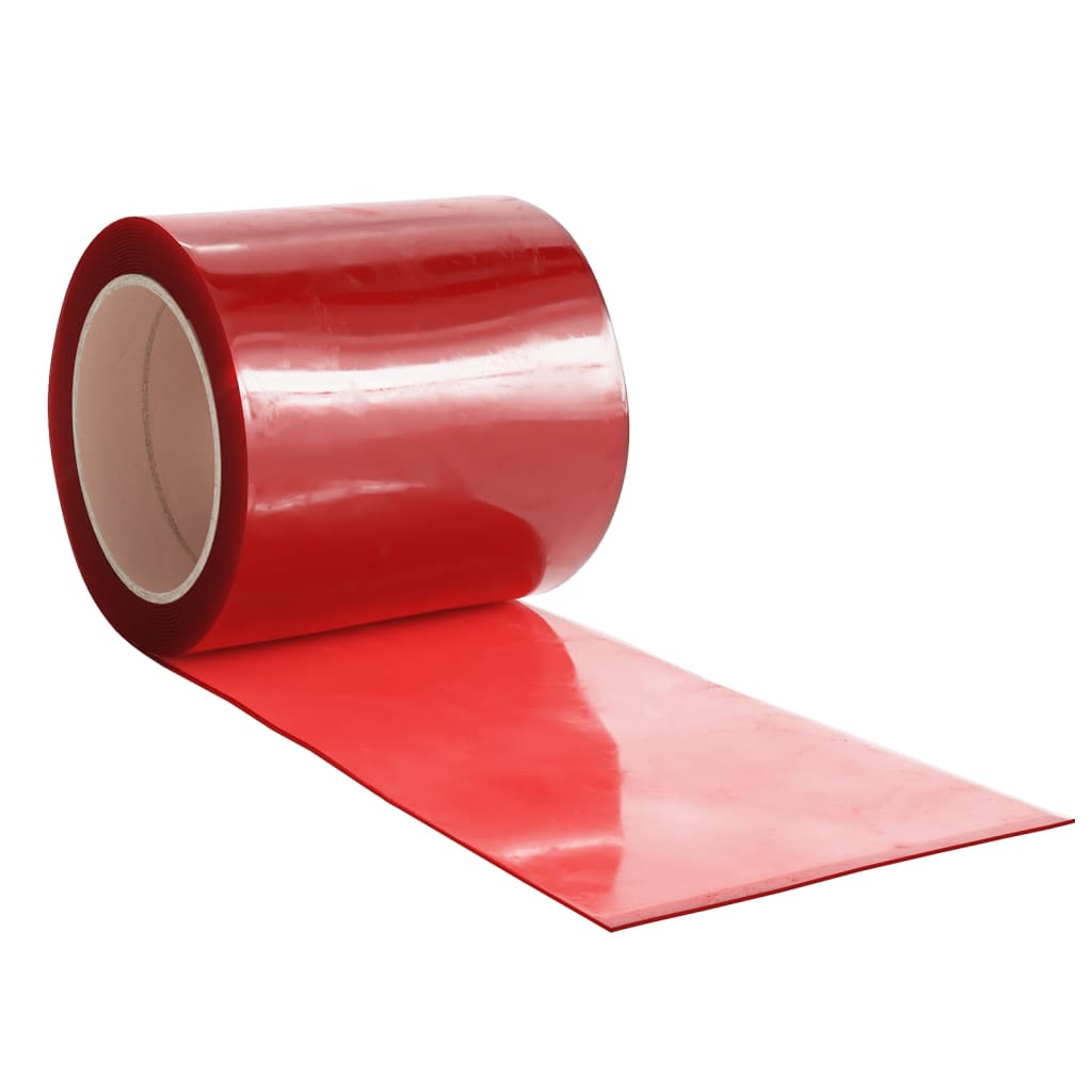 Door Curtain Red 200 mmx1.6 mm 10 m PVC