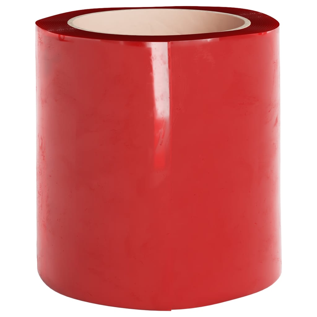 Door Curtain Red 200 mmx1.6 mm 10 m PVC
