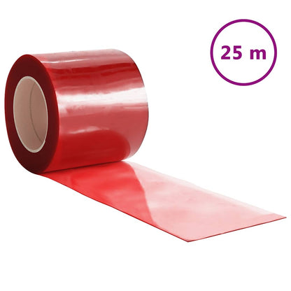 Door Curtain Red 200 mmx1,6 mm 25 m PVC
