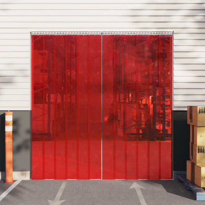 Door Curtain Red 200 mmx1,6 mm 25 m PVC