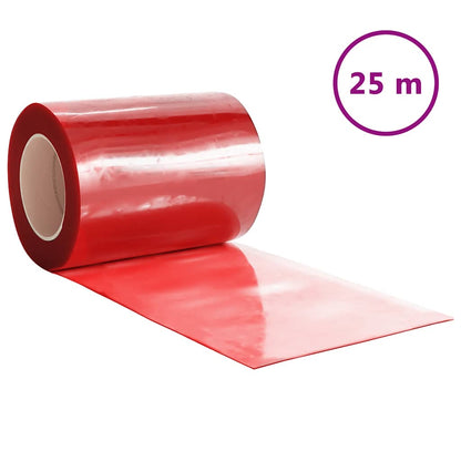 Door Curtain Red 300 mmx2,6 mm 25 m PVC