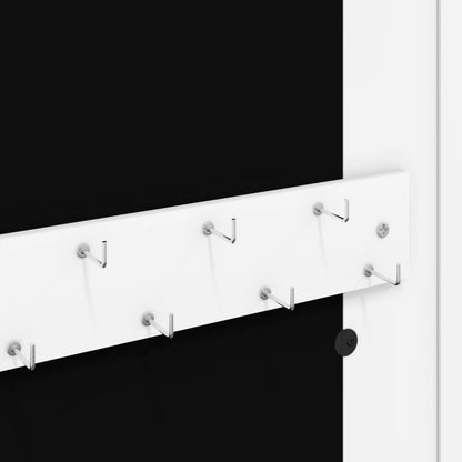 Mirror Jewellery Cabinet Wall Mounted White 30x8,5x67 cm