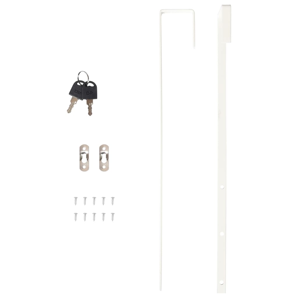 Mirror Jewellery Cabinet Wall Mounted White 30x8,5x67 cm