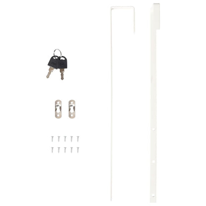 Mirror Jewellery Cabinet Wall Mounted Black 30x8,5x67 cm
