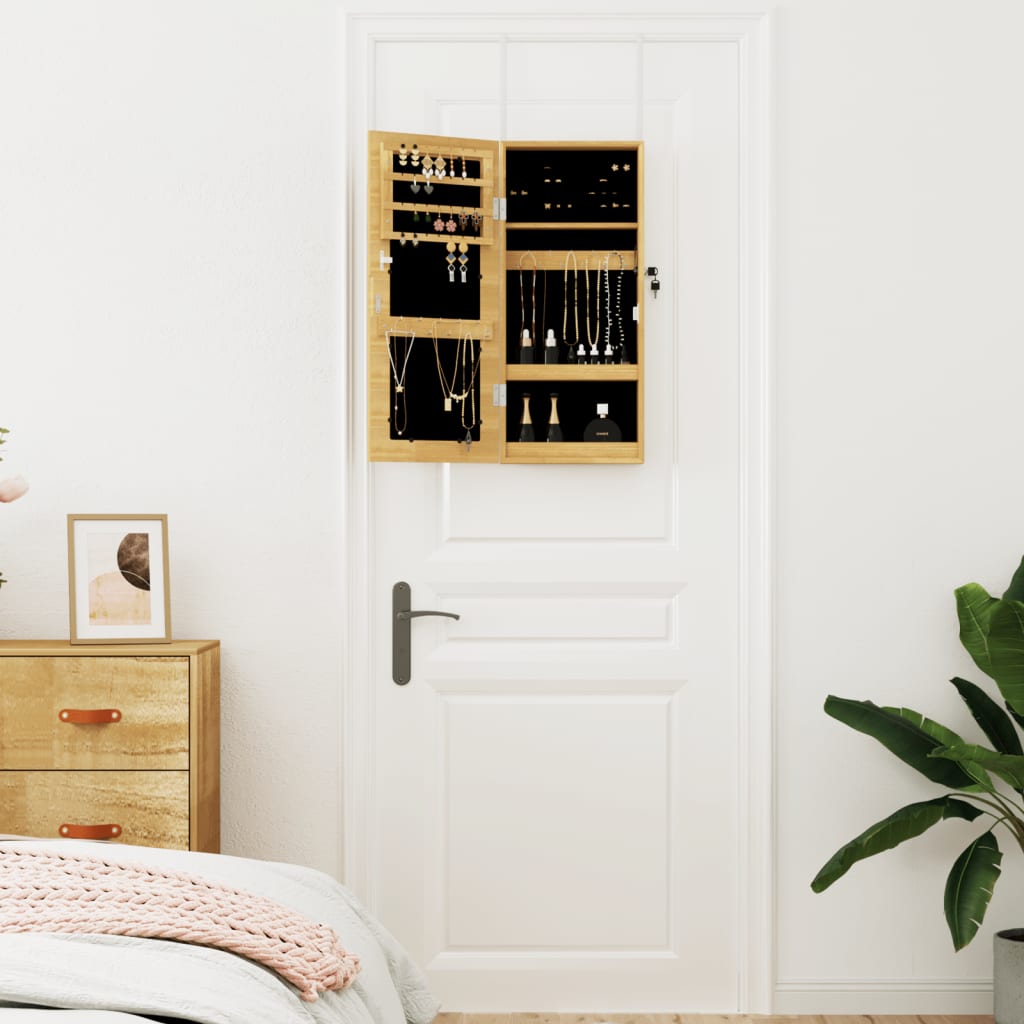 Mirror Jewellery Cabinet Wall Mounted 30x8,5x67 cm
