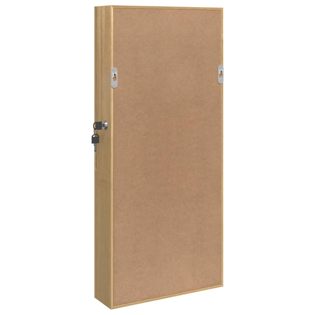 Mirror Jewellery Cabinet Wall Mounted 30x8,5x67 cm