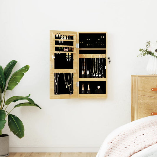 Mirror Jewellery Cabinet Wall Mounted 30x8,5x67 cm