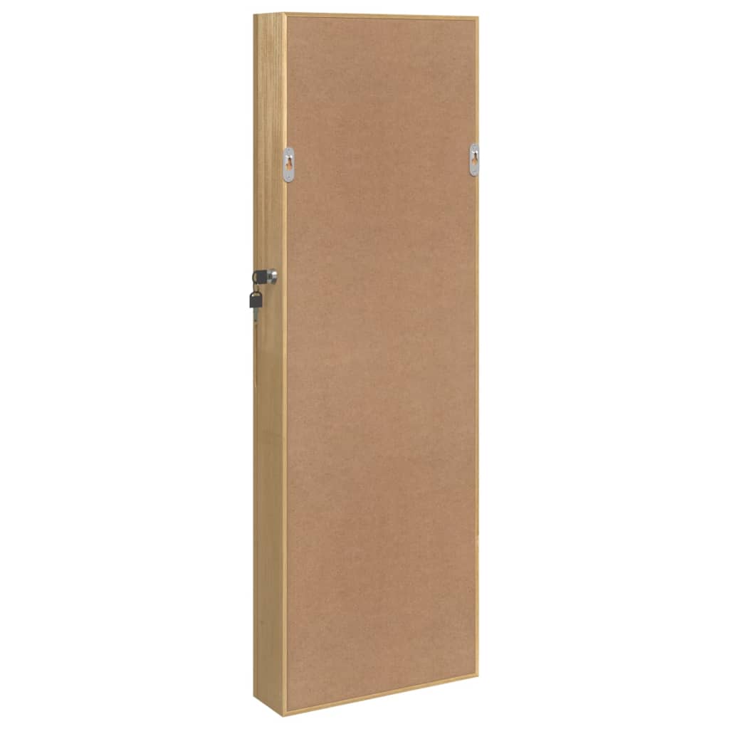 Mirror Jewellery Cabinet Wall Mounted 30x8,5x90 cm