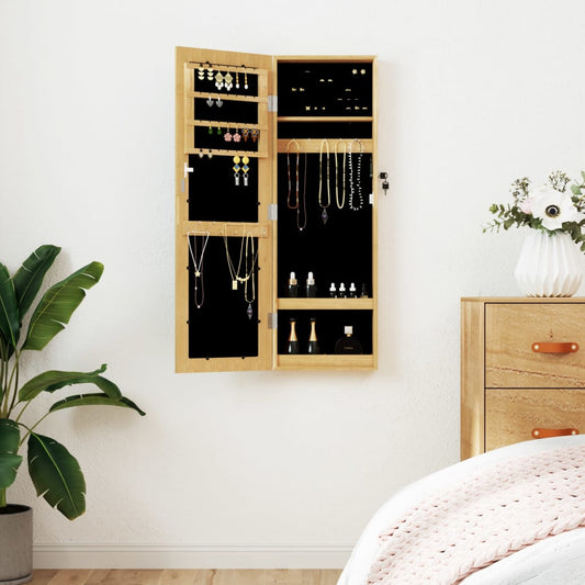 Mirror Jewellery Cabinet Wall Mounted 30x8,5x90 cm