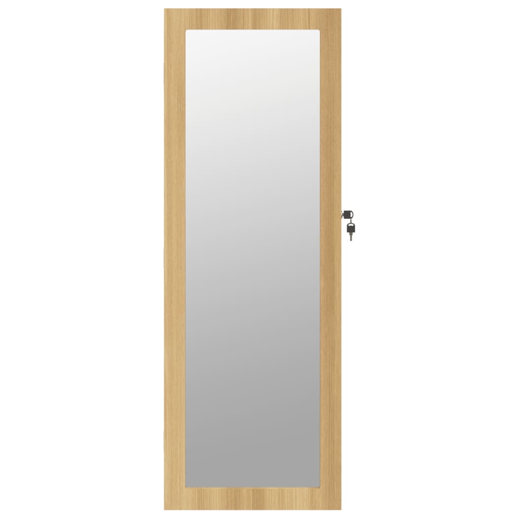 Mirror Jewellery Cabinet Wall Mounted 37,5x10x106 cm