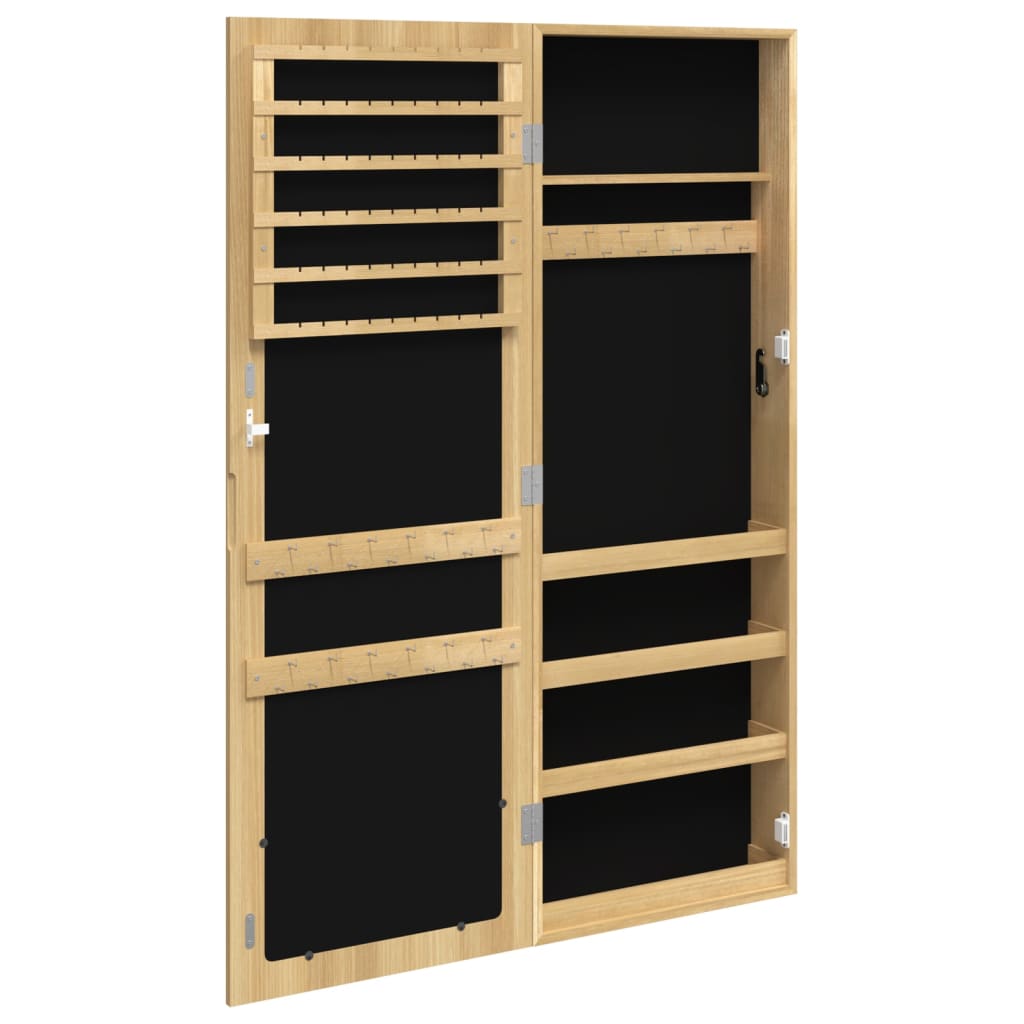 Mirror Jewellery Cabinet Wall Mounted 37,5x10x106 cm