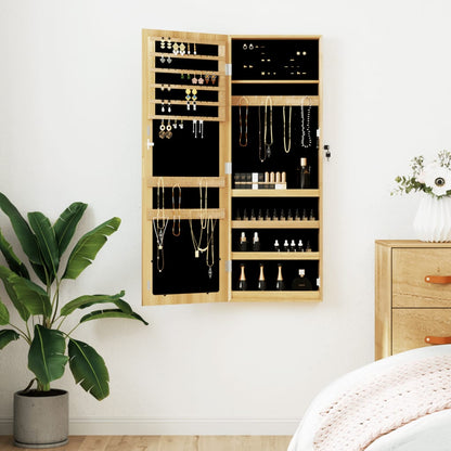 Mirror Jewellery Cabinet Wall Mounted 37,5x10x106 cm