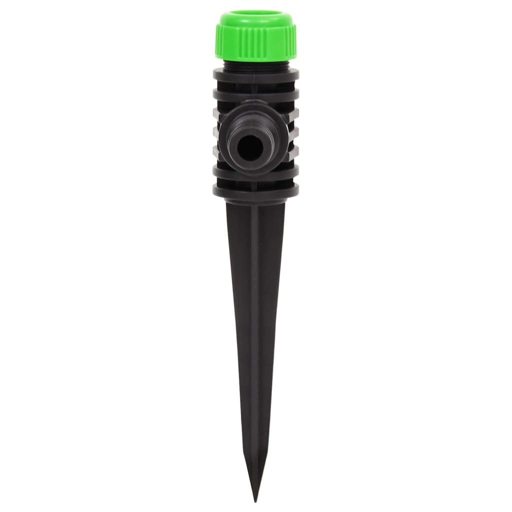 Rotating Sprinklers 6 pcs Green and Black 3x6x19.5 cm ABS & PP